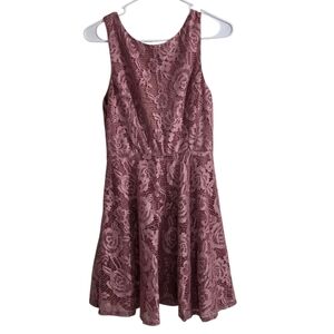 Speechless Pink Blush Sleeveless Lined Fit And Flare Dress Size Large